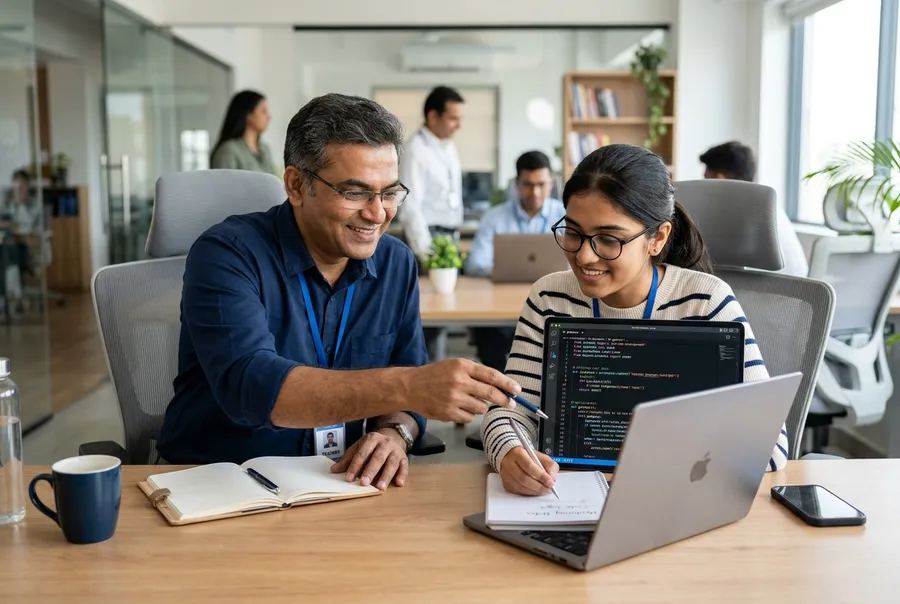 WeGrow mentor giving personalized guidance